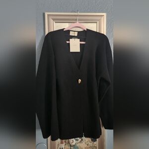 DISSH Black Buttoned Cardigan